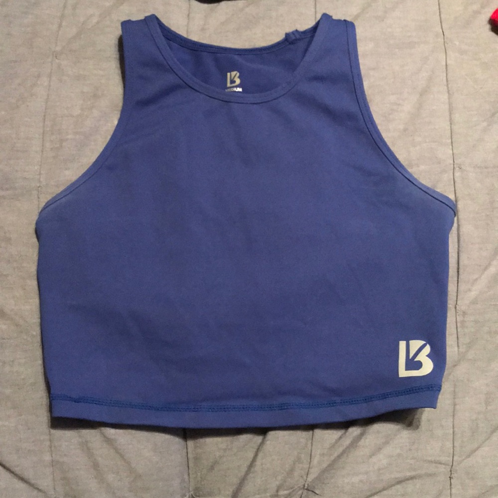 Buffbunny blue crop workout tank